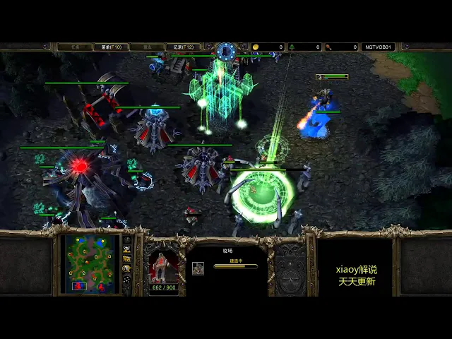 天鬼挑战飞机空中霸主之位 魔兽争霸xiaoy解说awl lucifer chaemiko